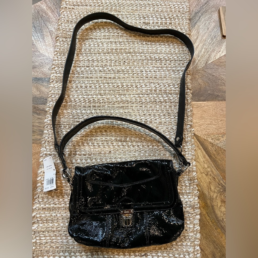 Coach Black Patent Leather Shoulder Bag